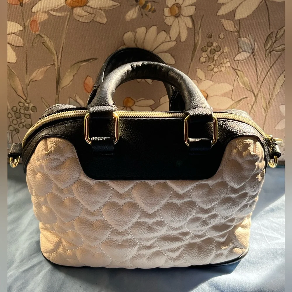 Betsey Johnson Cream Quilted Mini Bag - Picture 3 of 5